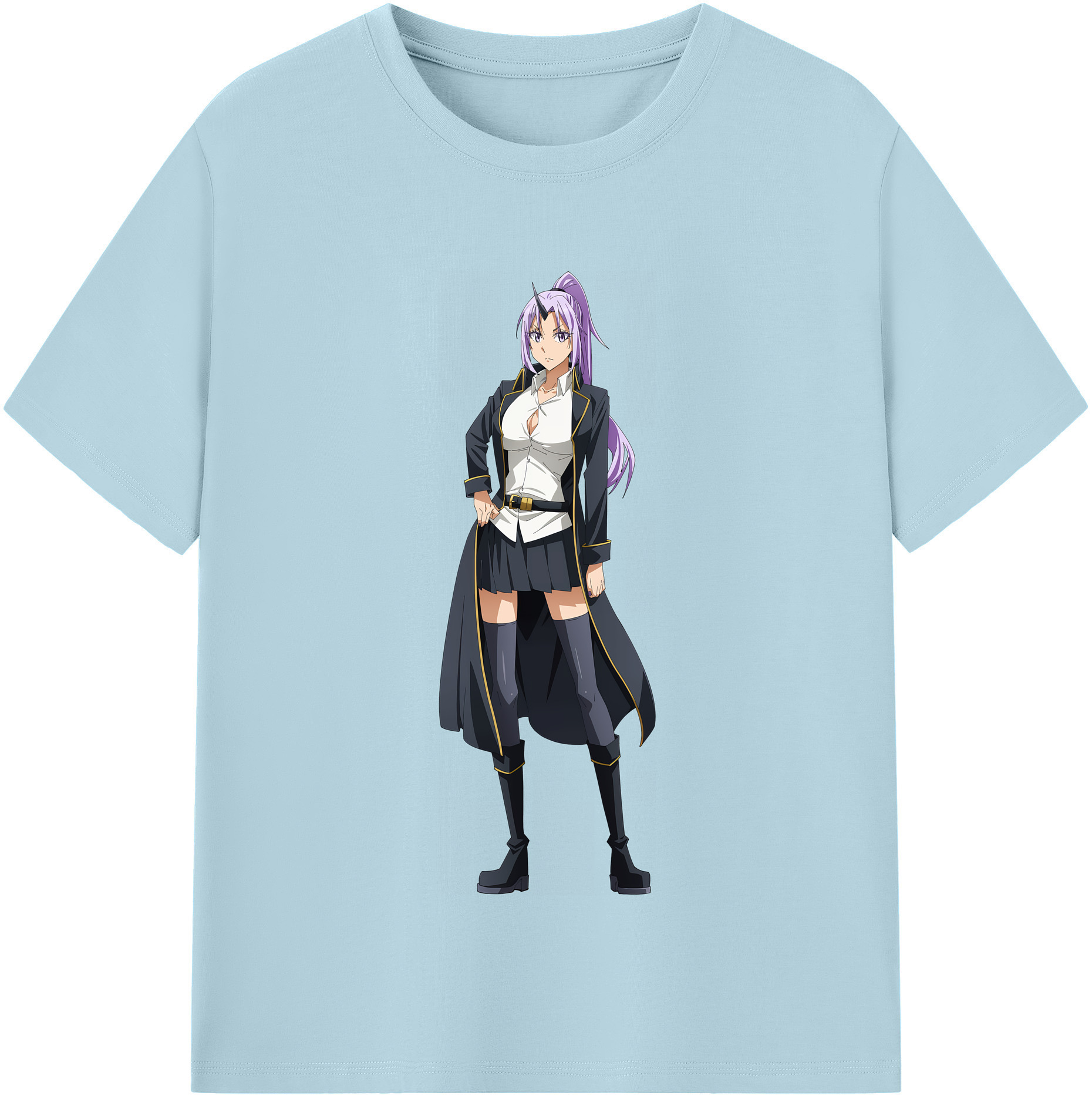 （画像用） 転スラ Regarding Reincarnated to Slime 綿100％半袖Tシャツ（フロントプリント）